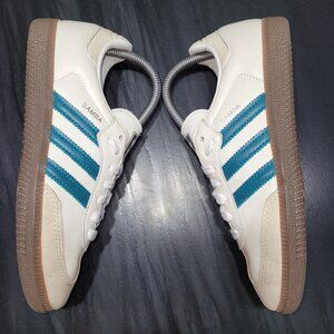 Adidas Women's Samba OG Originals Size 6.5 White Legacy Teal IG1963 (#2127)